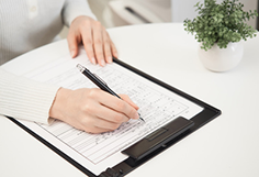 受付&施術前の説明