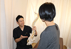 施術後の説明・セルフケア指導